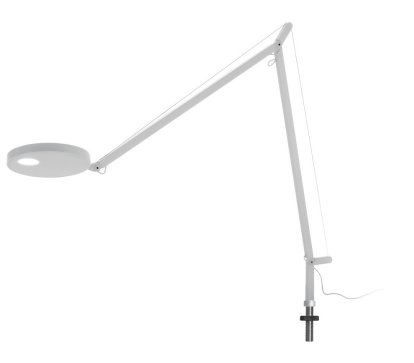 Demetra LED Tischleuchte, Weiß, mit Schraubbefestigung (Tischbohrung notwendig)
