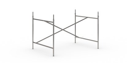 Eiermann 1 Tischgestell , Stahl farblos, versetzt, 110 x 78 cm, Mit Verlängerung (Höhe 72-85 cm)