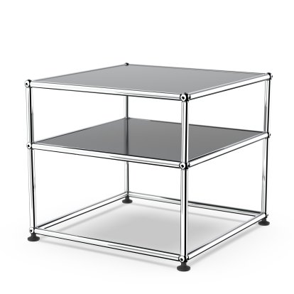 USM Haller Beistelltisch Typ 2, Metall, Anthrazitgrau RAL 7016