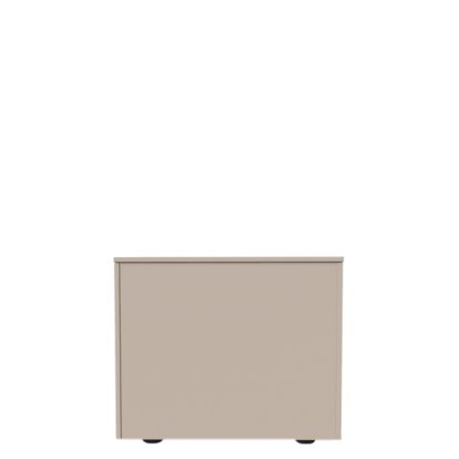 Aventa Sideboard mit Türen, 60 cm, 2 Höhenraster, Melamin kaschmirgrau, Kunststoffgleiter