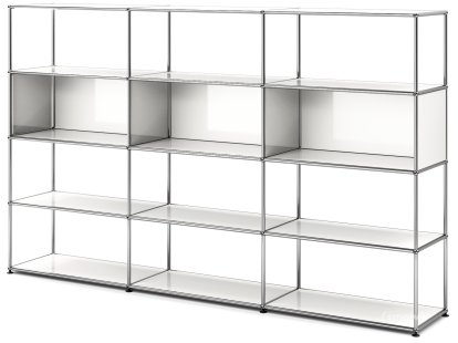 USM Haller Wohnzimmer Regal XL Typ 1, Reinweiß RAL 9010