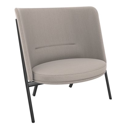 D70 Sessel, Stoff Arco - jasmin, Schwarz