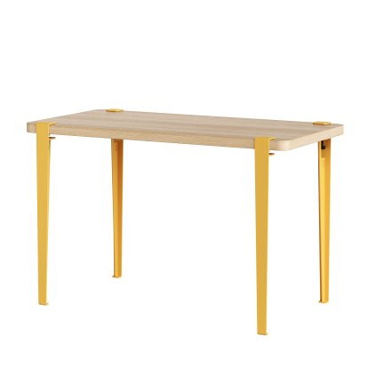 Tiptoe Esstisch Lobo, Eichenfurnier, Brioche gelb