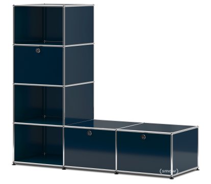 USM Haller Garderobenregal/Bank Typ 1, Stahlblau RAL 5011
