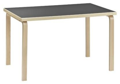 Tisch 81B / 82B / 83, Lino schwarz, 182 x 91 cm (83)