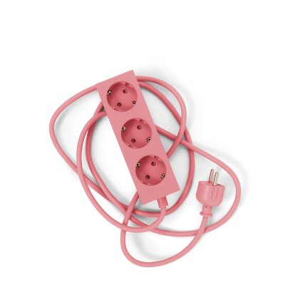 Power Bar / Power Beam Steckdosenleiste, 3 Steckdosen, Bubble gum, 2 m