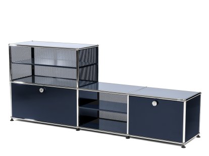 USM Haller Garderobenregal/Bank Typ 2, Stahlblau RAL 5011
