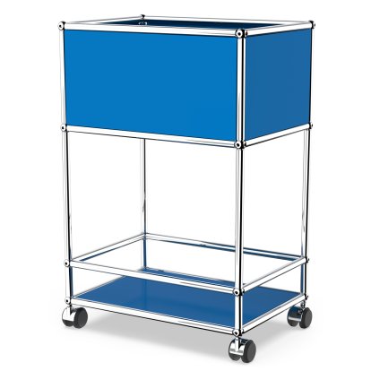 USM Haller Bar Sideboard Typ 2, Enzianblau RAL 5010, Nivellierfüße