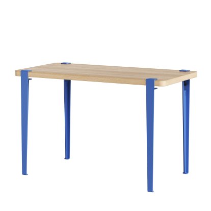Tiptoe Esstisch Lobo, Eichenfurnier, Azurblau