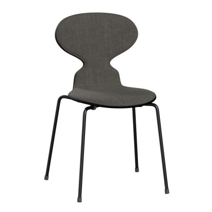 Ameise 3101 Stuhl mit Frontpolster, Gefärbte Esche, Black, Remix 152 - Black & White, Black