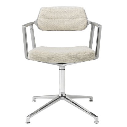 Swivel 453 Drehstuhl, Viskose-Woll-Mix Wavy, Poliert