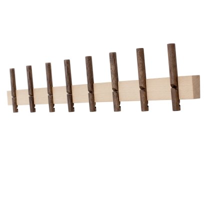Reces Garderobe, Large, 98 cm, Eiche natur & dunkel gebeizt