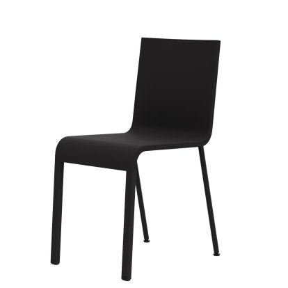 .03 Stuhl, Nicht stapelbar, Untergestell pulverbeschichtet schwarz, Ohne Armlehnen, Basic dark