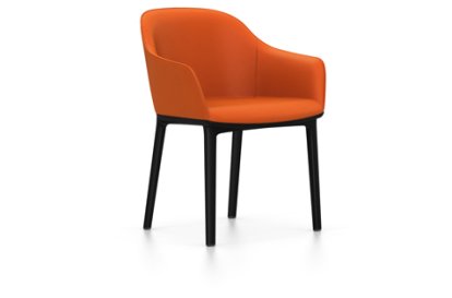 Softshell Armchair, Basic dark, Plano, orange, Filzgleiter für harte Böden