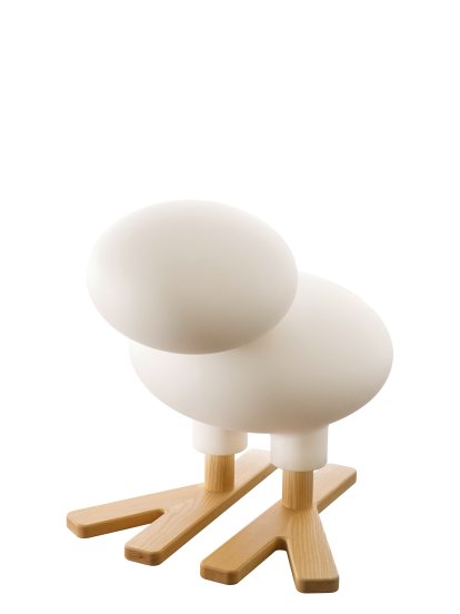Happy Bird Spielfigur, Groß (H 66,5 x B 57 x T 70 cm), Weiß