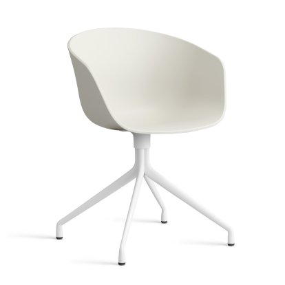 About A Chair AAC 20 Drehstuhl, Melange cream 2.0, Aluminium weiß pulverbeschichtet