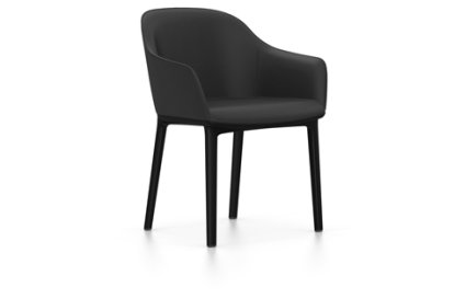 Softshell Armchair, Basic dark, Plano, Dunkelgrau, Gleiter für Teppichboden