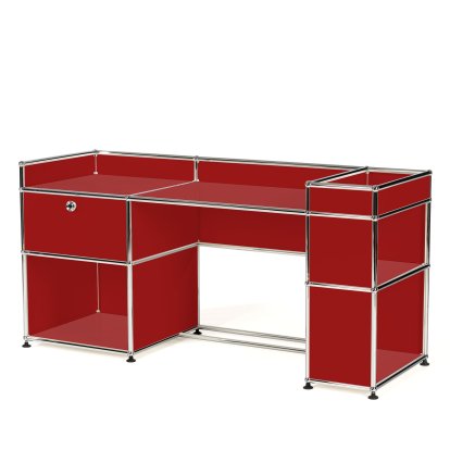 USM Haller Kinder Schreibtisch, USM rubinrot