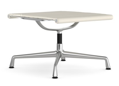 Aluminium Chair EA 125, Untergestell poliert, Leder Premium F, Snow