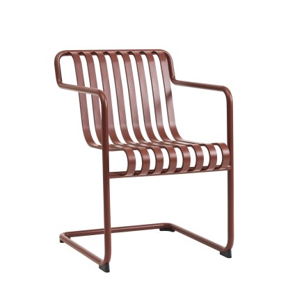Palissade Dining Freischwinger, Iron red