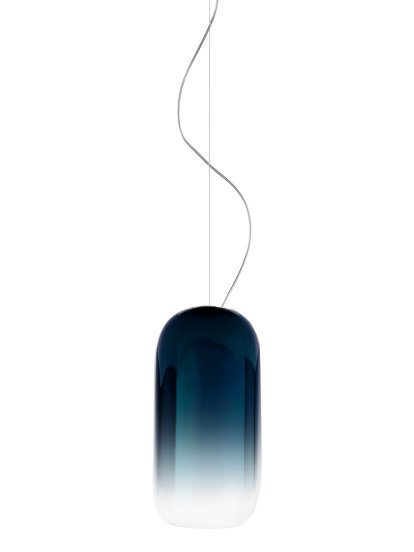 Gople Mini Pendelleuchte, Schwarz/blau