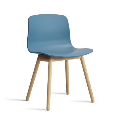 About A Chair AAC 12 Stuhl, Azure blue 2.0, Eiche lackiert