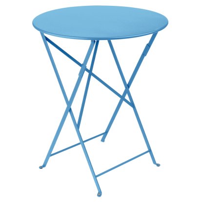 Bistro Klapptisch rund, H 74 x Ø 60 cm, Maya-Blau