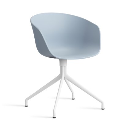 About A Chair AAC 20 Drehstuhl, Slate blue 2.0, Aluminium weiß pulverbeschichtet