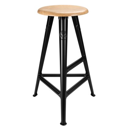 Rowac-Schemel – Modell 1 / 75 cm, Eiche, schwarz matt