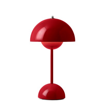 Flowerpot VP9 Akkuleuchte, Vermilion red