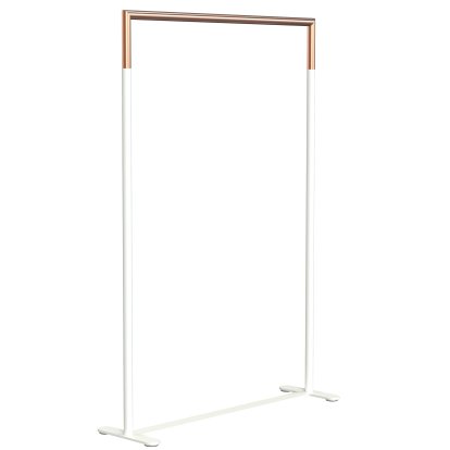 Bukto Kleiderständer, Weiß matt / kupfer gebürstet, 100 cm