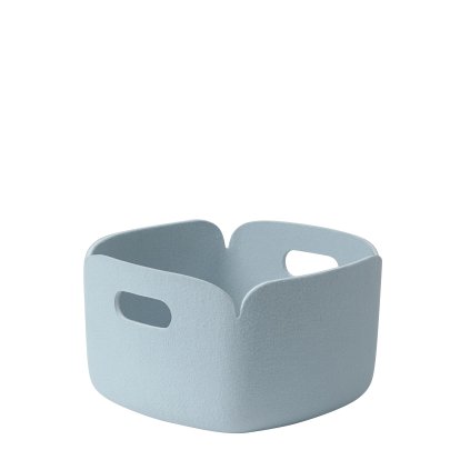 Restore Aufbewahrungskorb, L 28 cm x B 28 cm, Hellblau