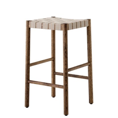 Betty Barhocker TK7 / TK8, Küchenvariante: 66 cm, Eiche geräuchert geölt / Leinen natur