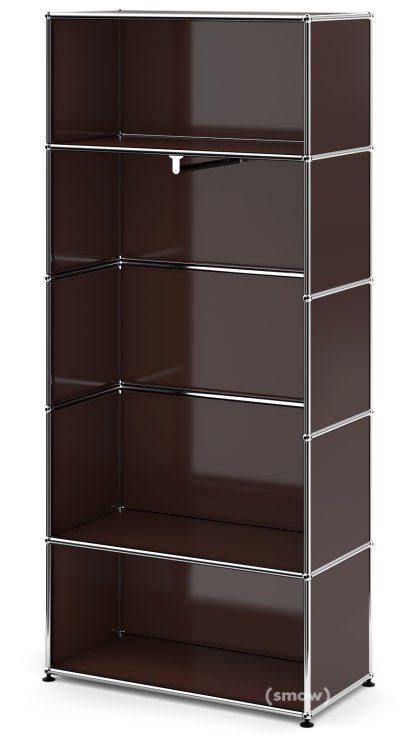 USM Haller Garderobe M mit Kleiderstange Typ 1, USM braun