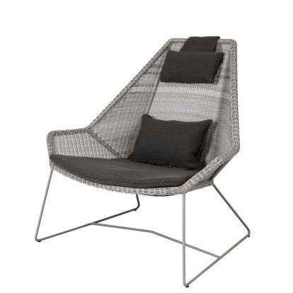 Breeze Loungesessel Highback, Taupe, Focus - Dark grey