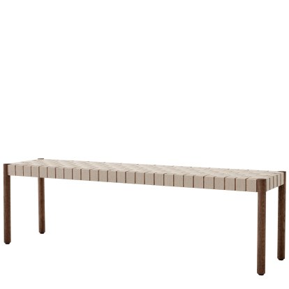 Betty Bank TK4 / TK5, TK5, 157 cm, Eiche geräuchert geölt / Leinen natur