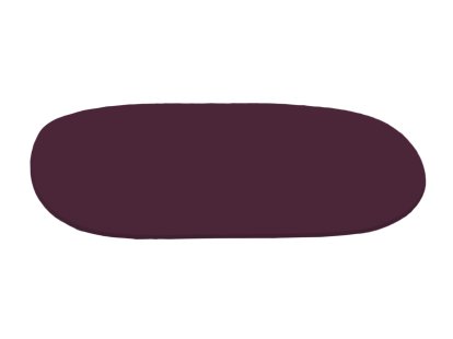 Sitzauflage für Panton Chair, Ohne Polster, aubergine