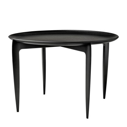 Objects Tray Tisch, Schwarz, Ø 60 cm