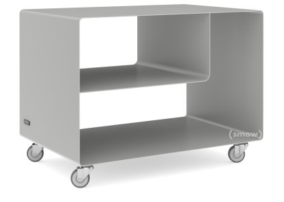 Rollwagen R 106, Einfarbig, Weißaluminium (RAL 9006), Industrierollen
