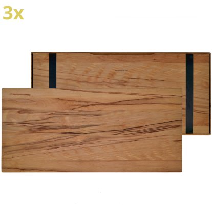 Holzauflage (3er Set) für USM Haller Regale, Größe XL, 75 cm x 35 cm, Kernbuche