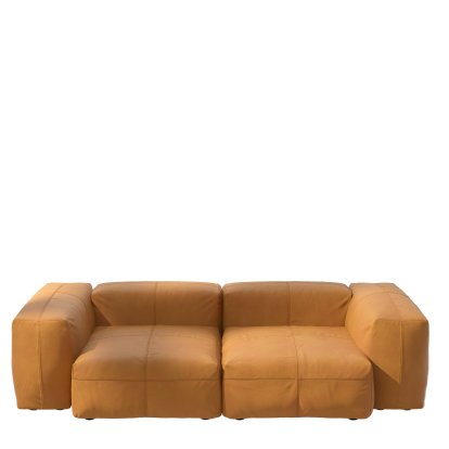 Vetsak Sofa Set 2, M, Leather - Brown, Ohne Kissen