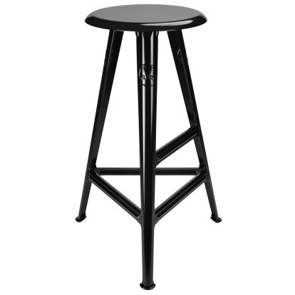 Rowac-Schemel – Modell 1S / 73 cm, Schwarz glänzend