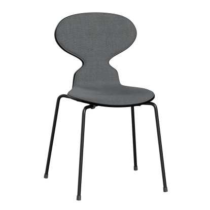 Ameise 3101 Stuhl mit Frontpolster, Lack, Black, Remix 143 - Grau, Black