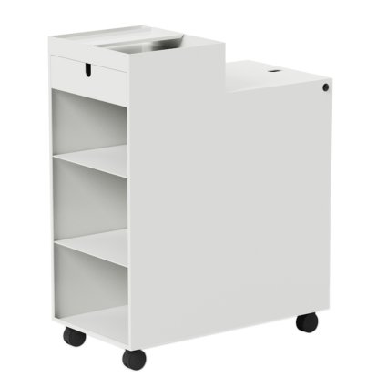 Next Rollcontainer, H 76 cm, Weiß, Mit Einlegeboden