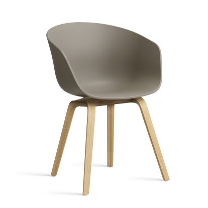 About A Chair AAC 22 Armlehnstuhl, Khaki 2.0, Eiche lackiert
