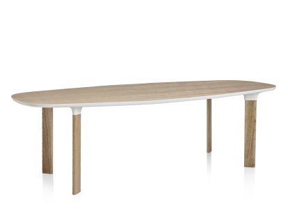 Analog Tisch, Eichefurnier, Beine Eiche, 245 x 105 cm