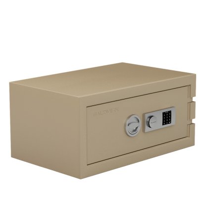 Balzsafe Connect Tresor für USM Haller Regale, 75 cm x 35 cm x 50 cm, Beige RAL 1019, Elektronisches Zahlenkombinationsschloss mit Revisionsschlüssel