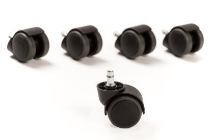 Rollen für Capisco Stühle (5er Set), Schwarz Ø 65mm
