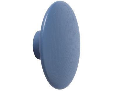 The Dots Wandhaken, L (Ø 17 cm), Hellblau