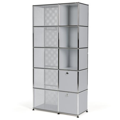USM Haller Garderobenschrank Typ 3, USM mattsilber